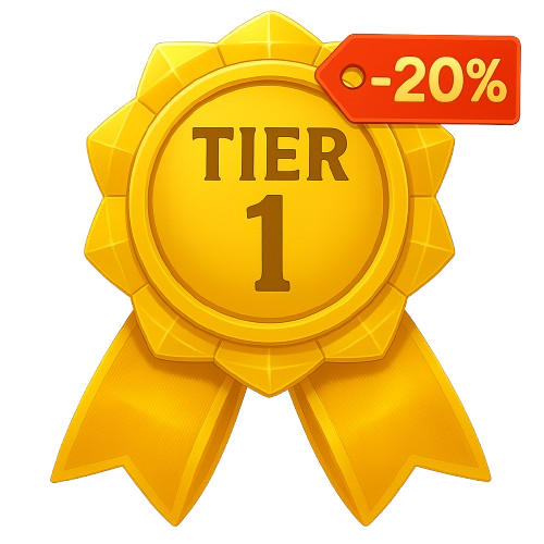 TIER 1 (3 mois) -20%